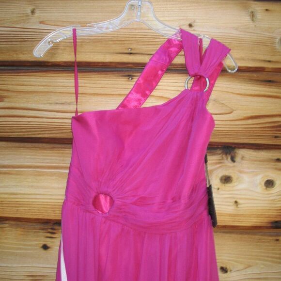 MAC DUGGAL 55820 Strappy One Shoulder A Line Gown - Picture 7 of 14